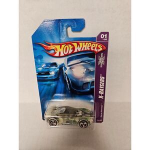 2007 Hot Wheels #69 X-Raycers 1/4 NERVE HAMMER Transparent‎ Clear w/Chrome